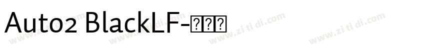 Auto2 BlackLF字体转换